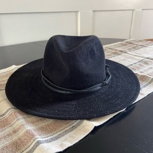 Anthropologie Black Fedora Hat